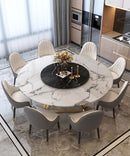 minimalist round table and chair combination