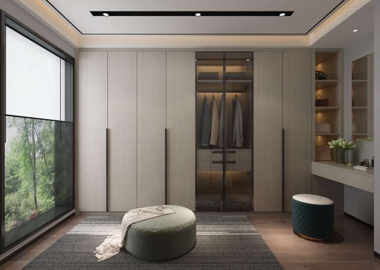 Modern minimalist open house whole wardrobe custom walk-in closet custom-made factory outlet