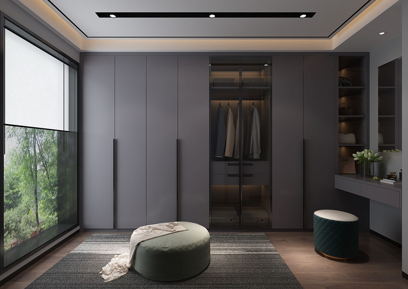 Modern minimalist open house whole wardrobe custom walk-in closet custom-made factory outlet