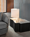 Customized Ideaplus Italy Minotti light luxury shaped marble glass sofa coffee table side table creative coffee table